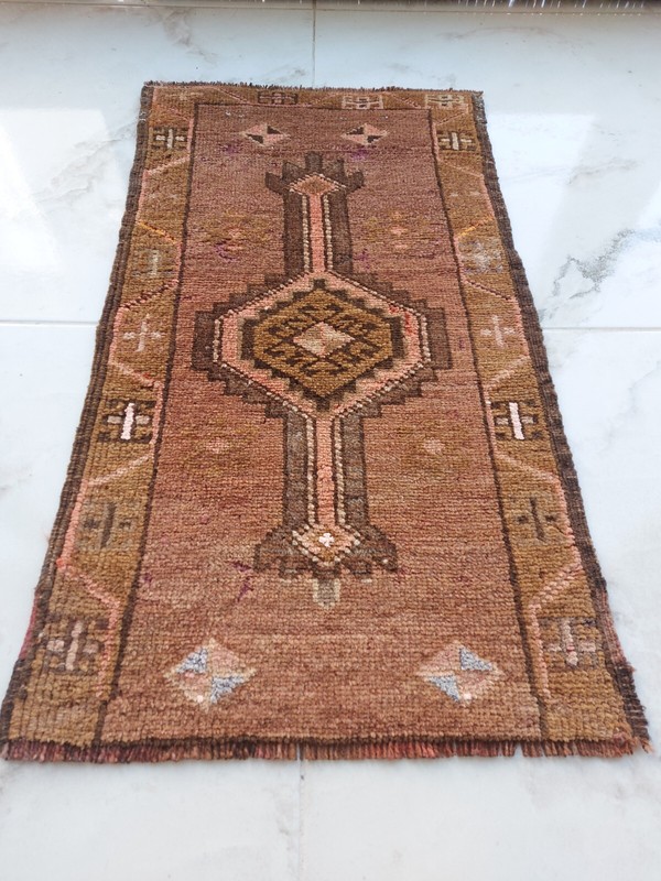 Rare Antique Carpet Rug, 2x3 Home Desing Rug, Handmade Natural Rug Turkish Rug gallery