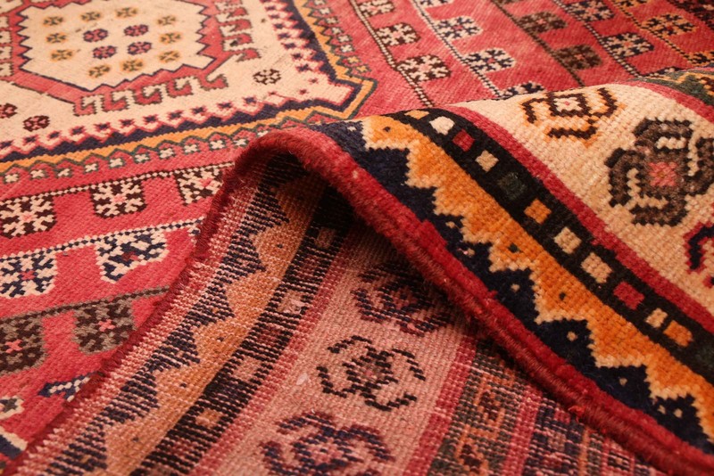 Vintage 4'10" x 9'2" Traditional Hand Knotted Vegetable Dye Wool Area Rug gallery