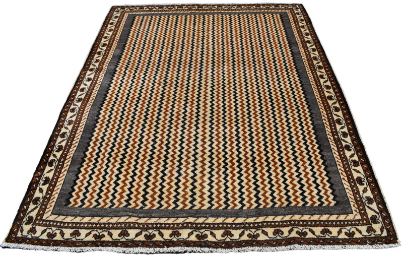 4'10 x 6'7 S Antique Geometric Vintage Handmade Wool Area 5 x 7 Oriental Carpet gallery