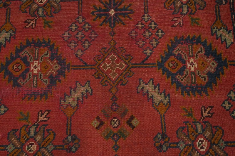 Pre-1900 Antique Oushak Vegetable Dye Area Rug 6x8 ft Hand-knotted Wool Carpet gallery