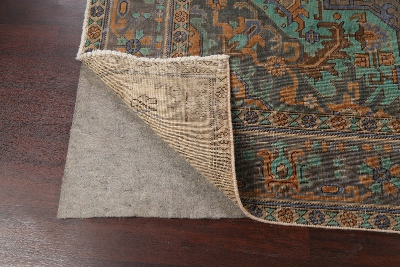 Over-Dyed Handmade Wool Tebriz Area Rug 10x12 Traditional Handmade Carpet gallery