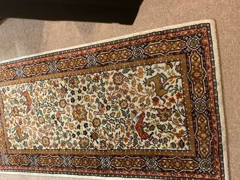 Authentic Hand Knotted Tribal Bijour Wool Area Rug 5 x 2 Ft gallery