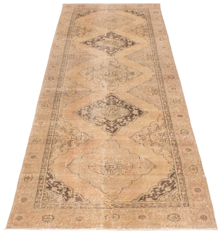 Vintage Oriental Hand-Knotted Carpet 4'5" x 12'7" Traditional Wool Area Rug gallery