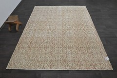 Oushak Turkish Vintage Rug 6×8 Kilim Rug Anatolian Handmade Boho Decor BEIGE