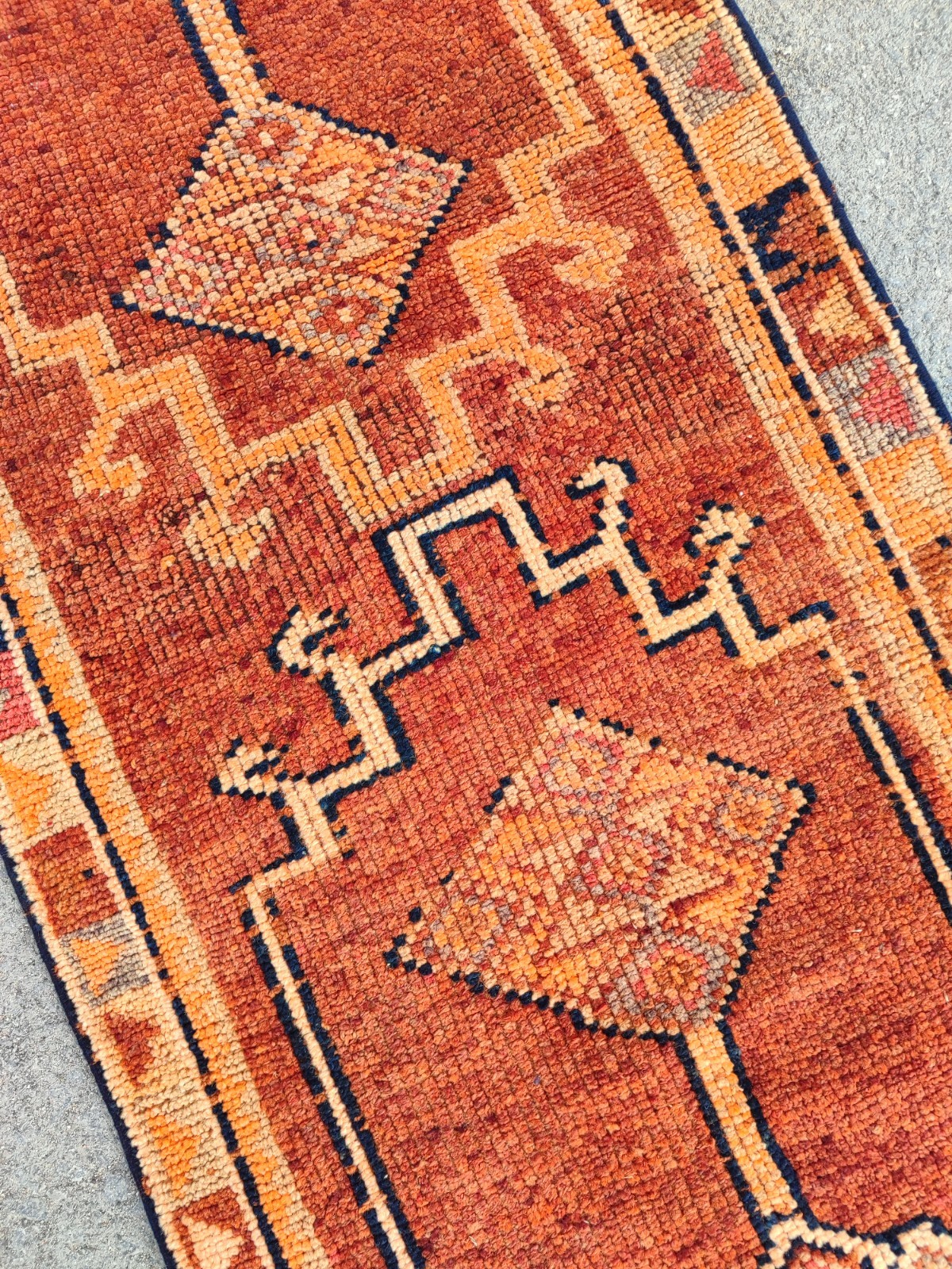 2.7 x 14 Ft Antique rug Colorful, Turkish runner 3x14 vintage, Herki rug Tribal gallery