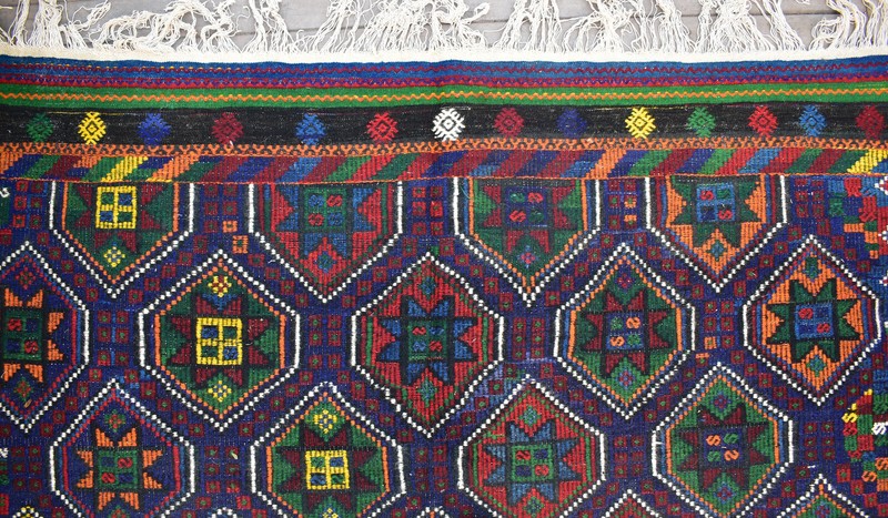 Turkish Kilim 82''x102'' Handwoven 210x262cm Primitive Cicim Kilim 6x8 Tent Rug gallery