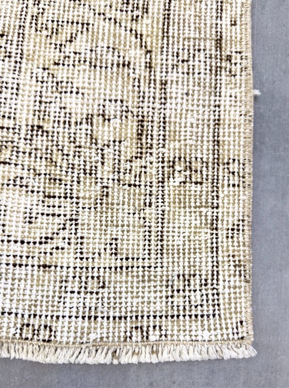 6x10 Vintage Turkish Rug, Beige Floral Rug, Handwoven Wool Carpet, Area Carpet gallery