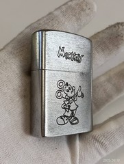 Zippo Vietnam War 70-71 Long Binh Mickey Mouse Lighter Vintage from Japan