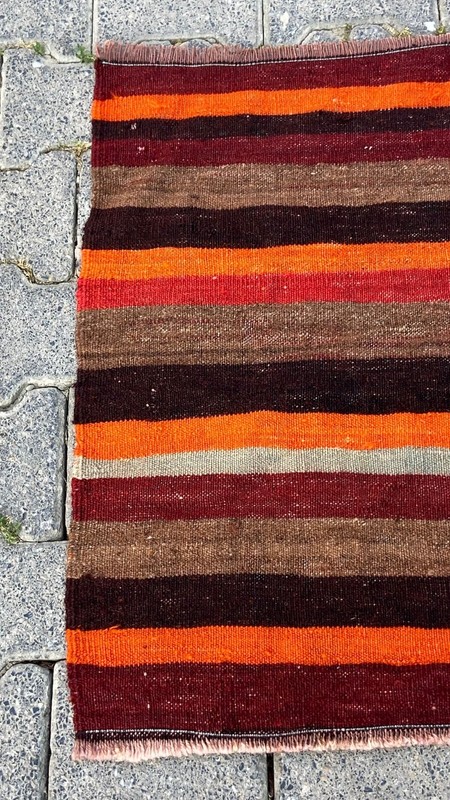 Small Multicolor Kilim, 1.8x2.4 ft Small Rug, New Home Gift Door Mat, Area Kelim gallery