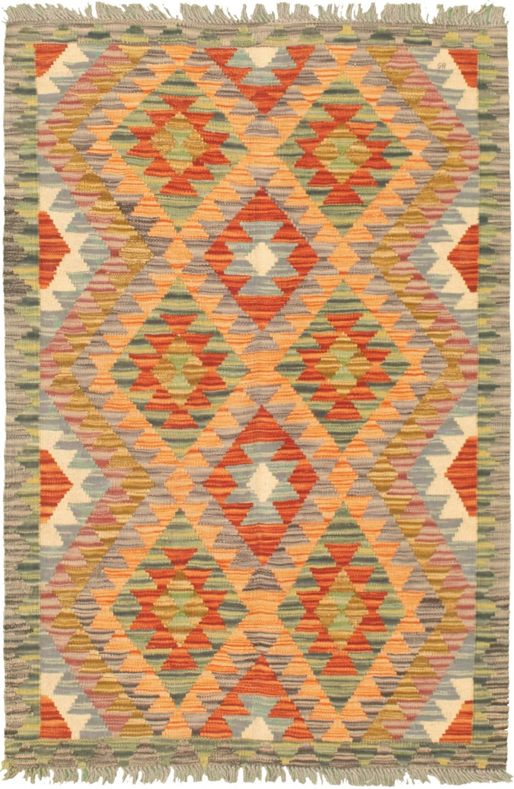 Vintage 3'2" x 5'1" Traditional Wool Hand Woven Oriental Area Rug gallery