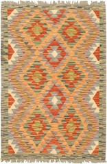 Vintage 3’2″ x 5’1″ Traditional Wool Hand Woven Oriental Area Rug