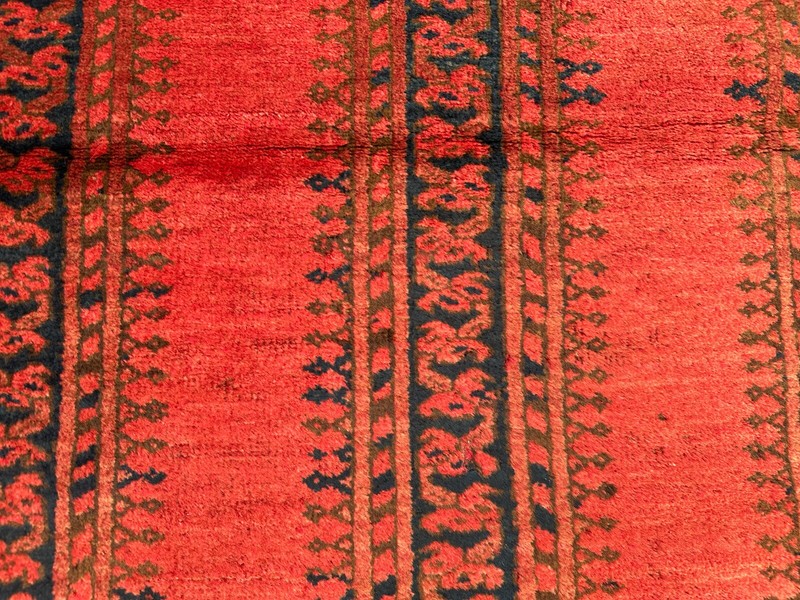 Antique Turkmen Rug 2'8x3 – Hand-Knotted Wool Accent Mat Tribal Afghan Decor gallery