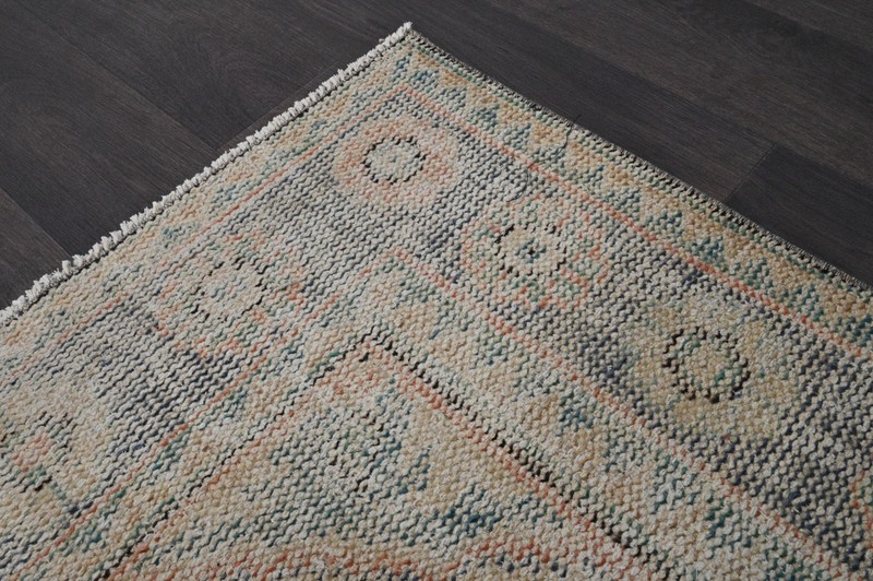 Oushak Turkish Vintage Rug 6x9 Kilim Rug Anatolian Handmade Boho Decor PEACH gallery