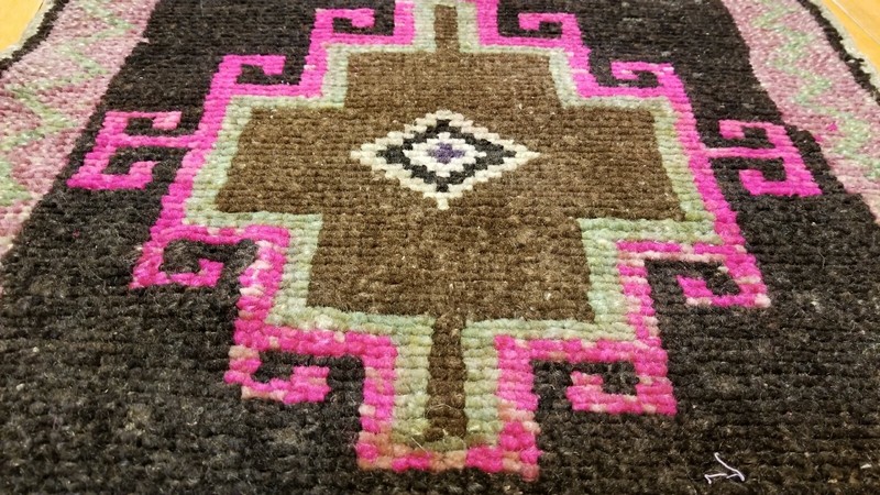 Vintage 1970-1980s Turkish Tribal Rug 1'7" × 3'1" gallery