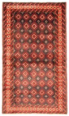Vintage Hand-Knotted Area Rug 3’5″ x 6’1″ Traditional Oriental Wool Carpet