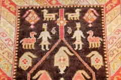 6 FT. ANTIQUE TRADITIONAL ANATOLIAN RUG TRIBAL ORIENTAL HALL RUNNER 2’7″ x 6′