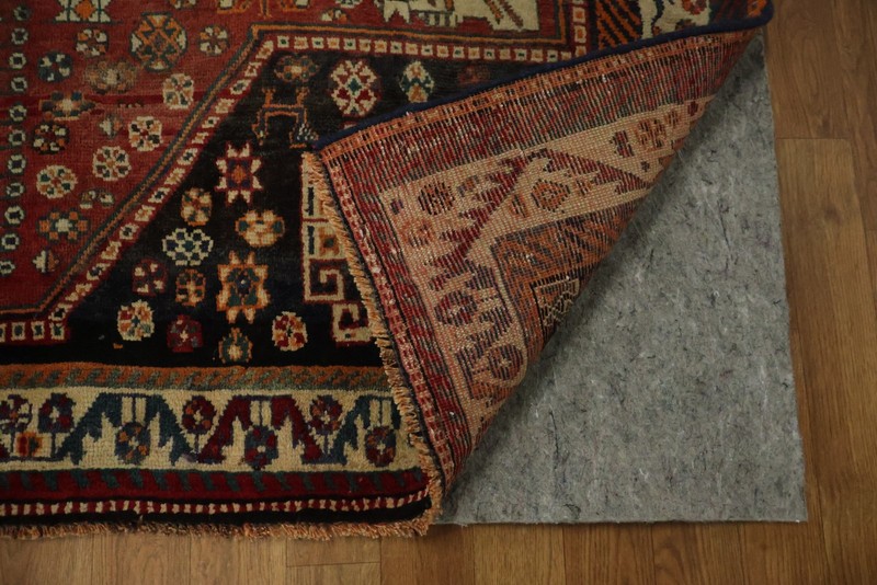Authentic Red Wool Tribal Rug 5x7 Nomadic Hand-made Traditional Vintage Carpet gallery