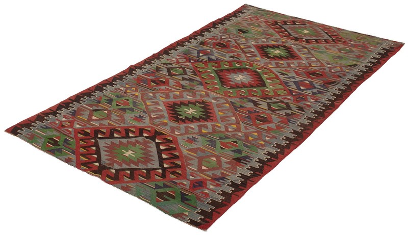 Vintage Hand Woven Area Rug 5'0" x 9'10" Traditional Wool Oriental Carpet gallery