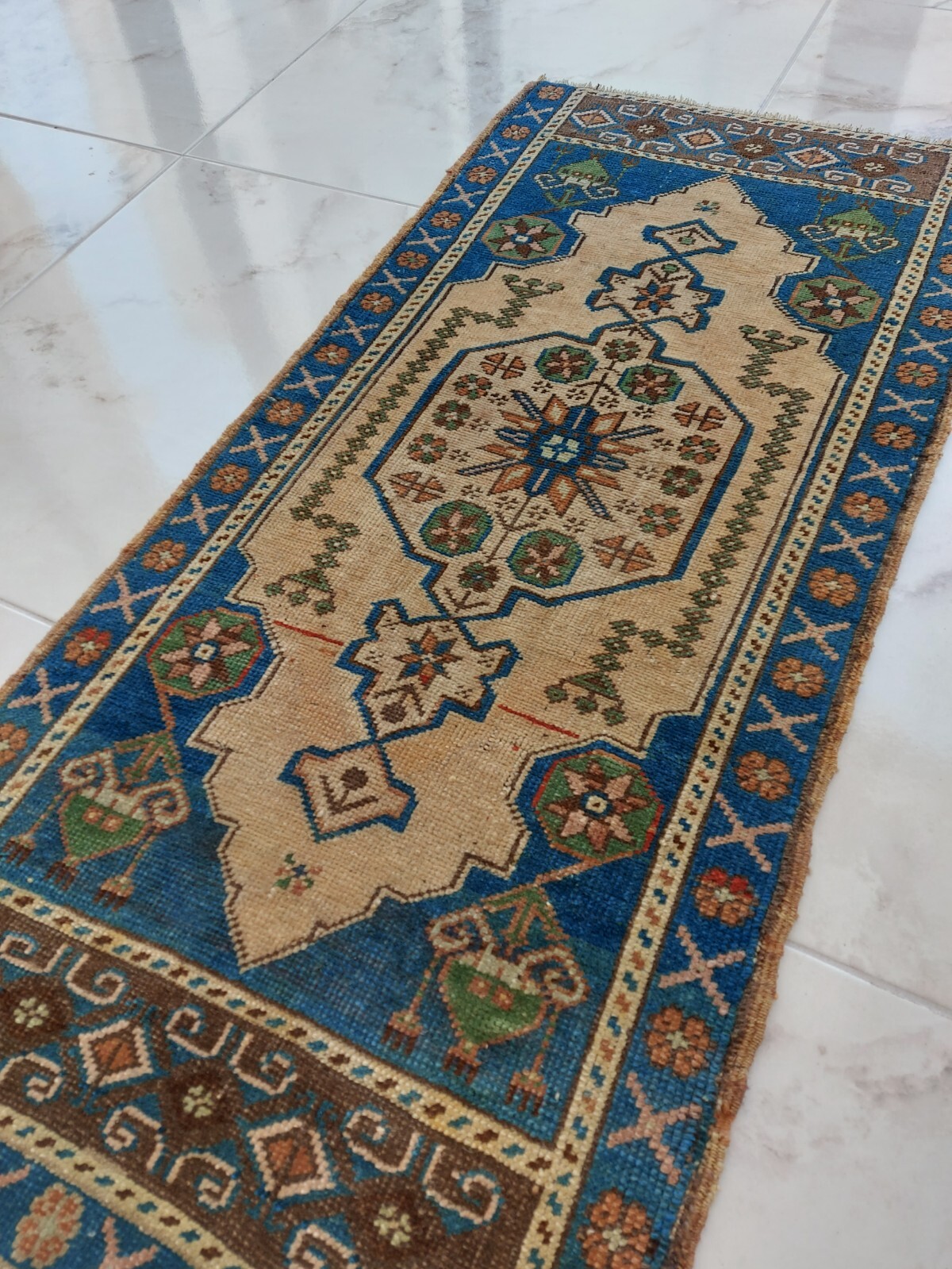 Medium Long Antique Prayer Rug, Handmade 100 Years Old Rug Luxury Decor Rug gggg gallery