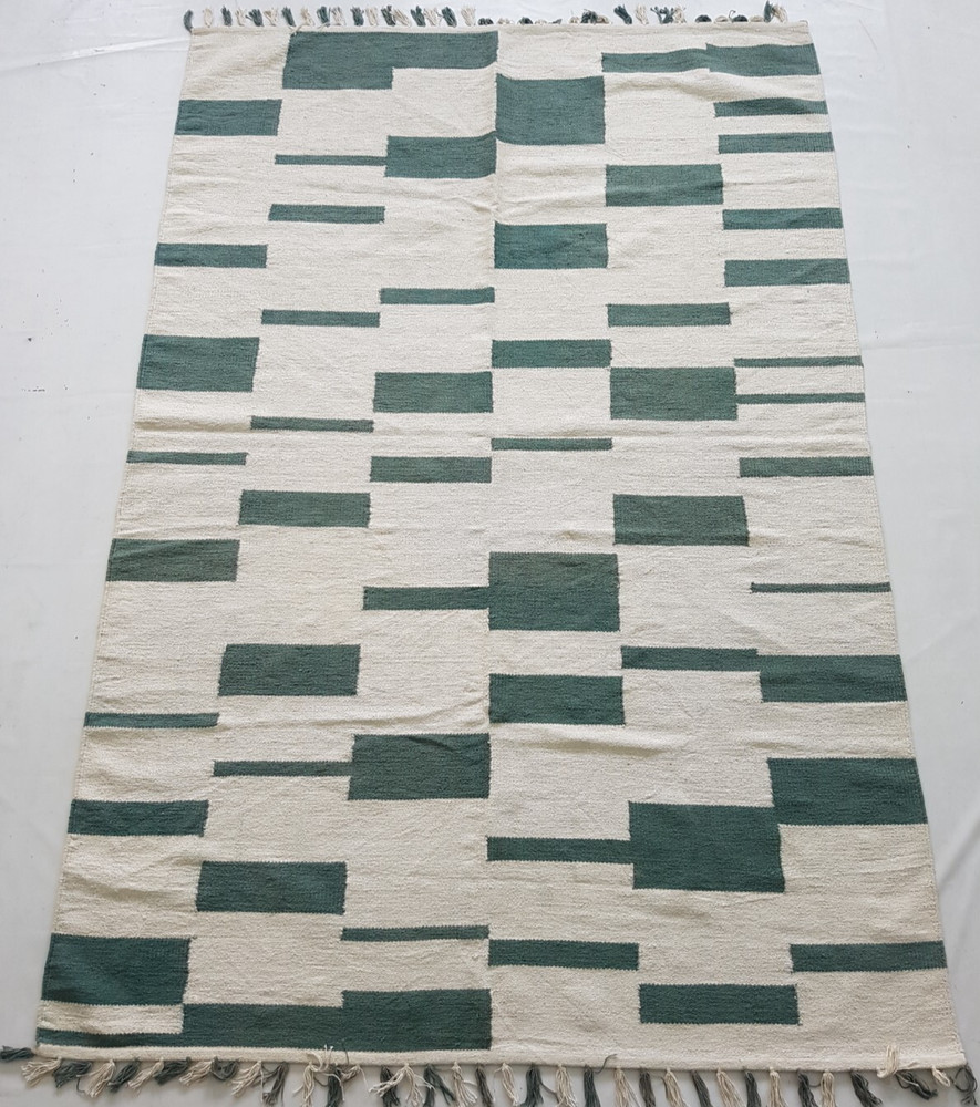Vintage Handmade Traditional Berber Moroccan Floor Rug Carpet 231x157 cm