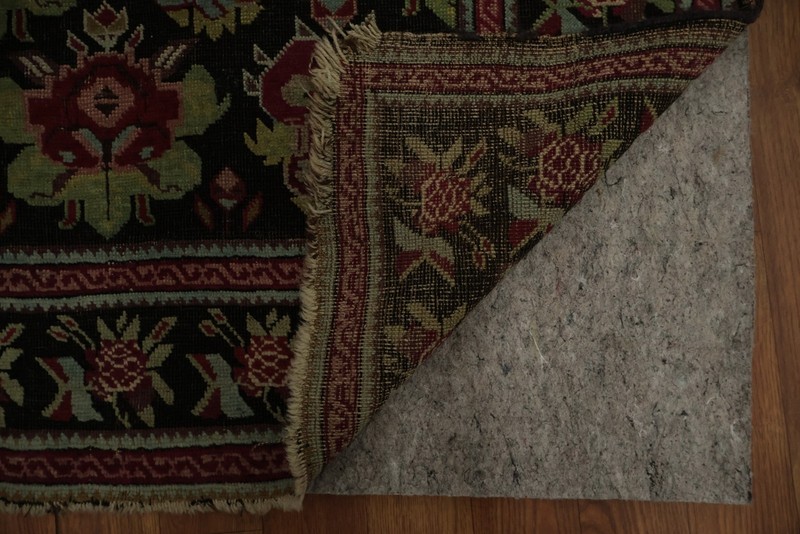Antique Black Long Runner Rug 3x18 Handmade Wool Vegetable Dye Traditional Style gallery