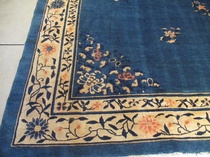 Antique Peking Chinese Oriental Rug 9’1” X 11’7” #7881 gallery