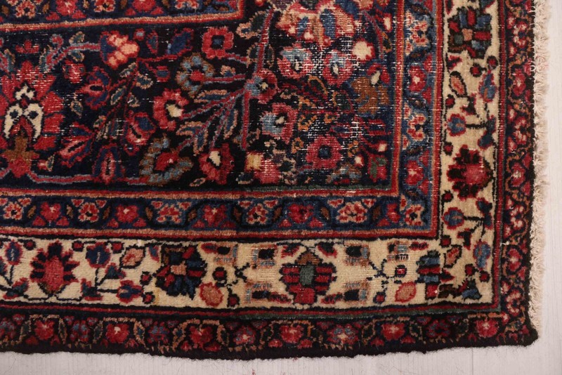 Vintage Hand-Knotted Carpet 7'7" x 10'7" Traditional Oriental Wool Area Rug gallery