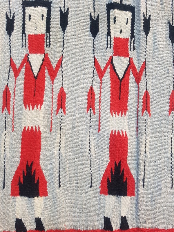 Vintage Traditional Handcrafted Navajo American Rug for Home Décor 160x74 cm gallery