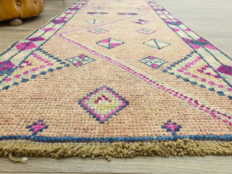 Extra Long Hallway Runner Rug 3x17 Vintage Turkish Oushak – Boho Tribal Decor gallery