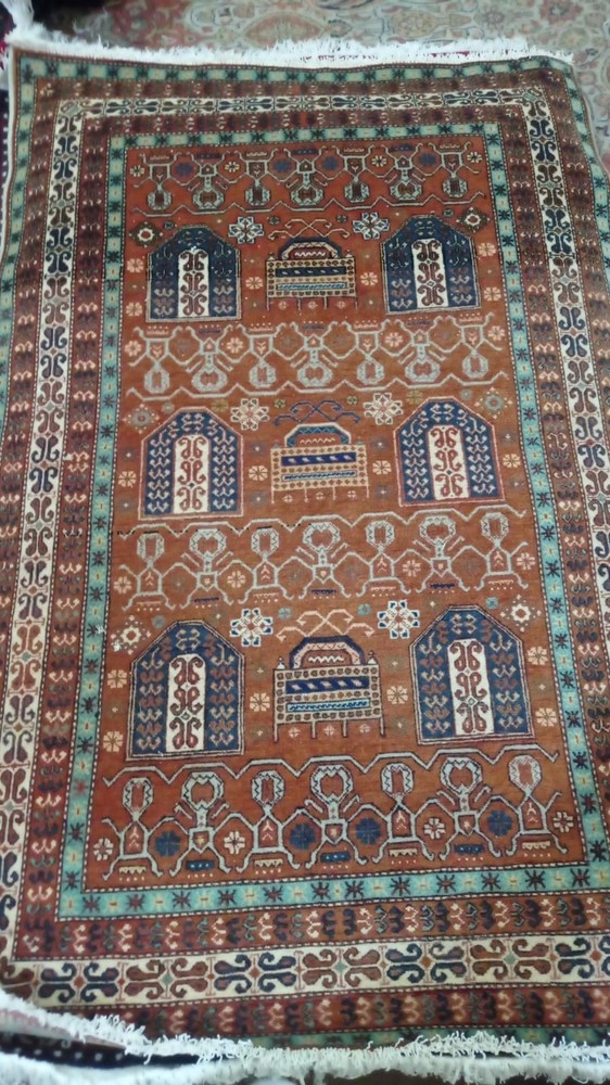 COLLECTORS' ITEM Stunning Natural Vegetable Dye Super Fine Quality Kazak Carpet