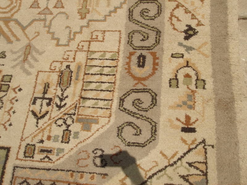 An Antique Village Tribal Moroccan Rug, 13' 4 X 9' 3 ft gallery