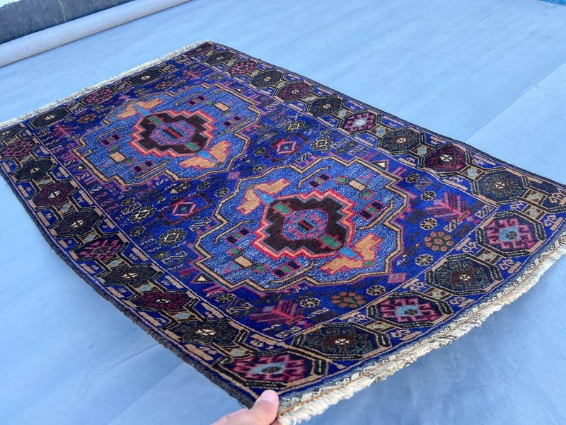 Vintage Gorgeous Natural Vegetable Dye Afghan Taimani Nomadic Tribal Carpet gallery