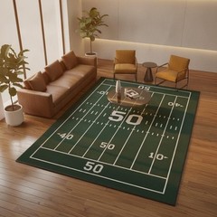 American Football Field Area Rug Sports Field Throw Rug Carpet for Home Décor
