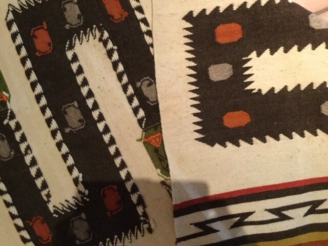 Peruvian Hand Woven Wool Wall Hanging Tapestry - RARE Vintage hanging   gallery