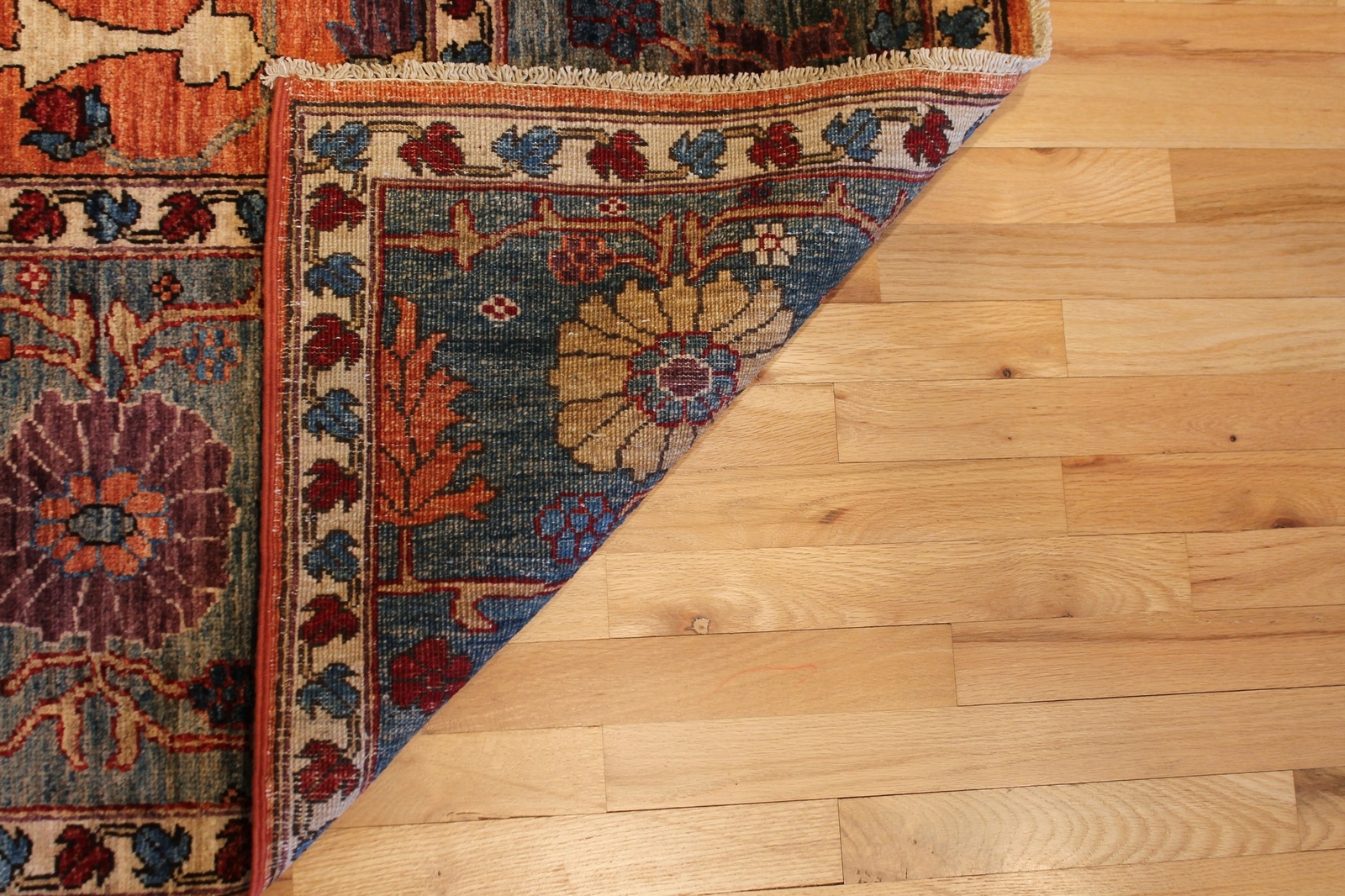 Hand-knotted Rug (Carpet) 8'8X11'6, Choeb Rang mint condition gallery
