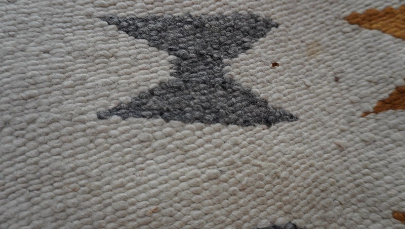 2'7" x 2'9" Vintage Navajo Wool Hand Woven South West Rug gallery