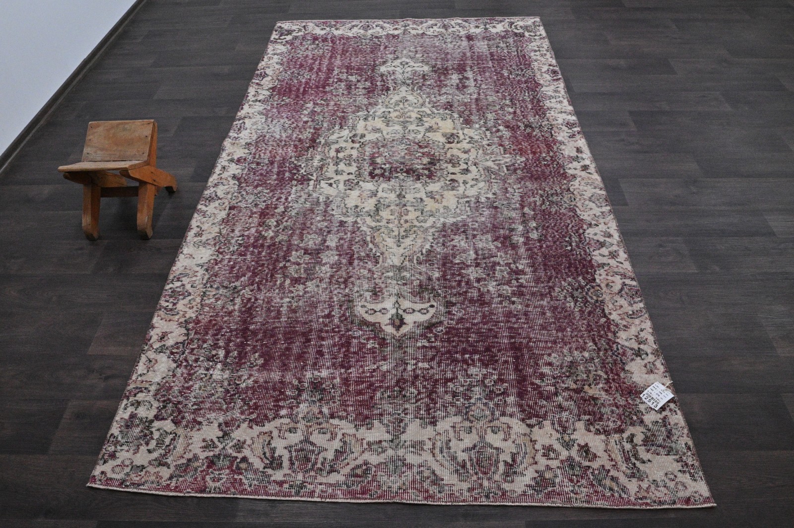 Oushak Turkish Vintage Rug 5x9 Kilim Rug Anatolian Handmade Boho Decor PURPLE gallery