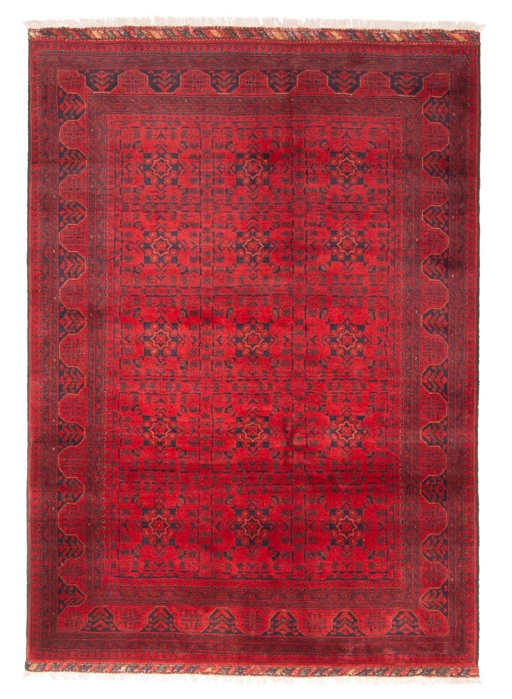 Traditional Vintage Hand-Knotted Oriental Carpet 4'10" x 6'8" Wool Area Rug