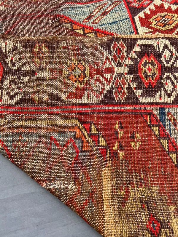 COLLECTORS' ITEM Stunning Antique kazak Caucasian 4TH QUARTER 19TH Century Rug gallery