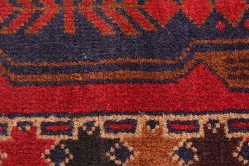 Vintage Hand-Knotted Area Rug 3'7" x 6'3" Traditional Oriental Wool Carpet gallery