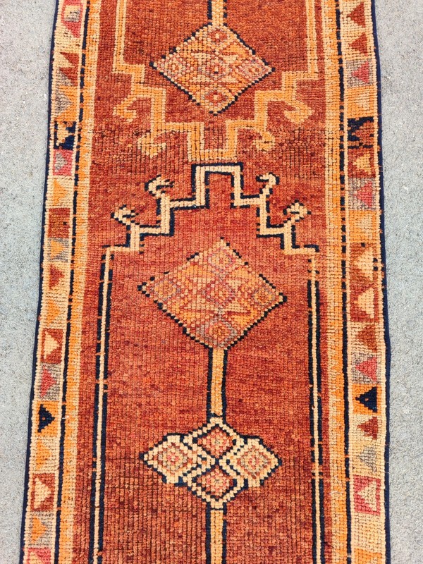 2.7 x 14 Ft Antique rug Colorful, Turkish runner 3x14 vintage, Herki rug Tribal gallery