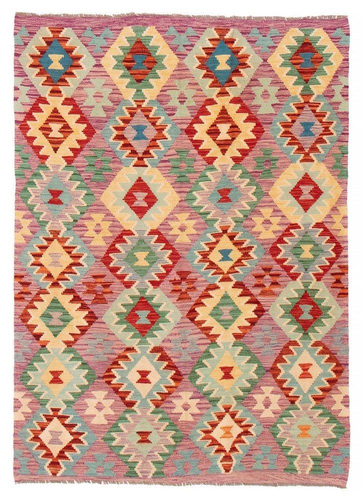 Vintage 5'0" x 6'4" Traditional Wool Hand Woven Oriental Area Rug