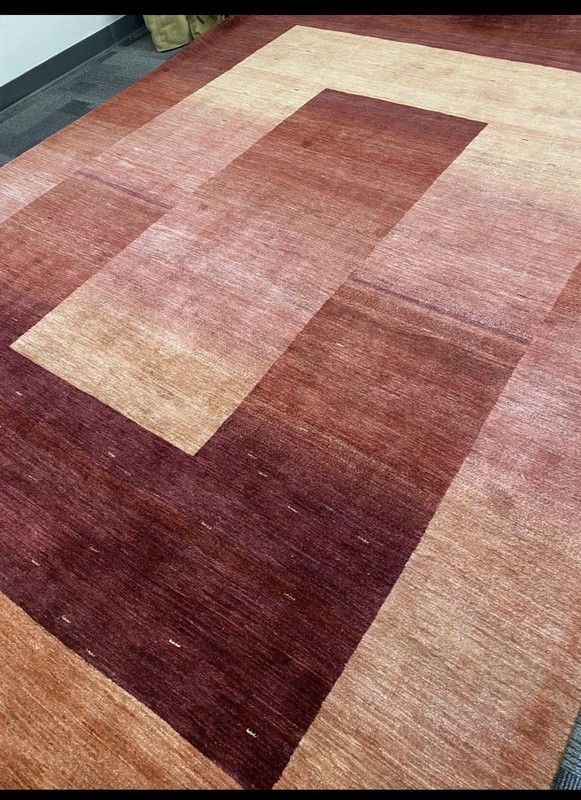 Authentic Area Rug modern hand Knotted 8 X 11 Ft Fine Quality Rust Gabbeh gallery