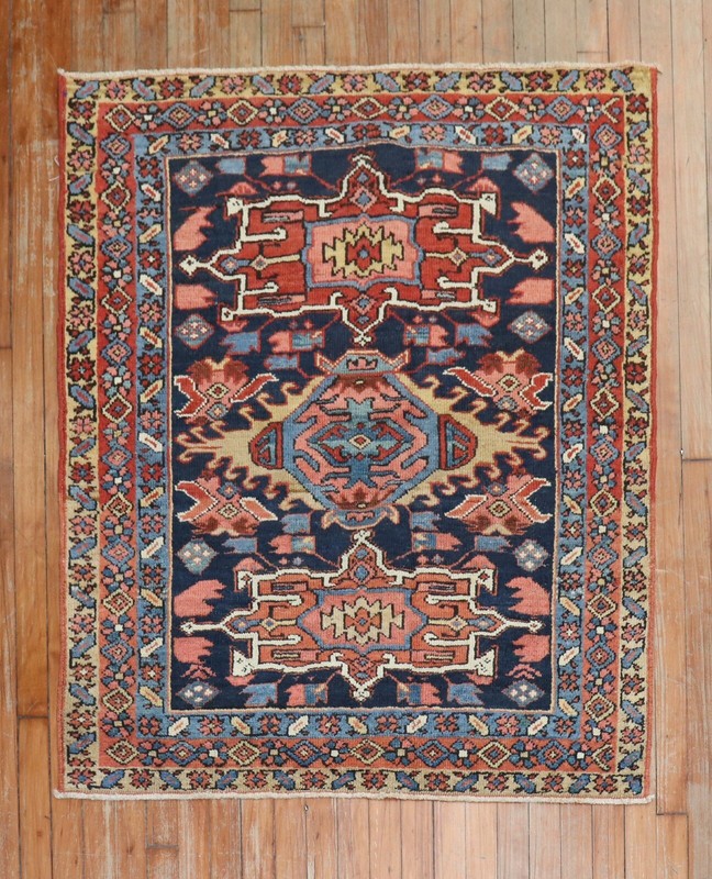 Antique Karajeh Rug 3'7''x4'3' gallery