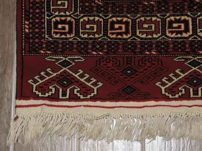 3x5ft. Handmade Turkoman Dyrnak Gol Yomud Wool Rug gallery