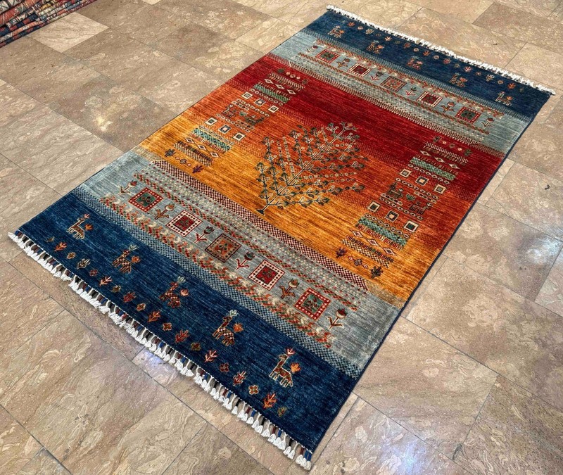 Handmade Tribal Rug – New Zealand Wool – 4'0 x 6'2 Ft gallery