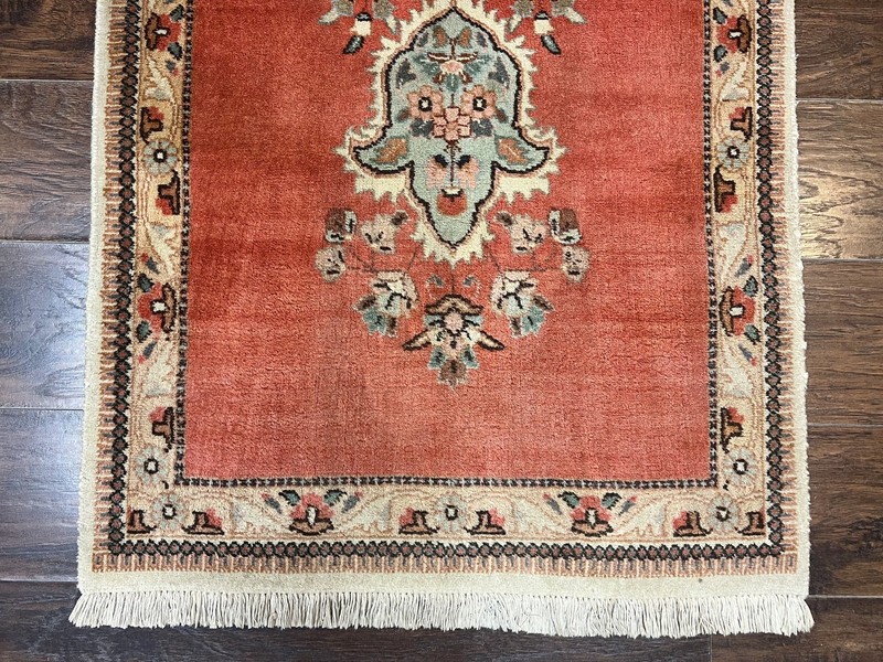 Per'sian Runner Rug 3 x 12, Open Field, Terracotta gallery