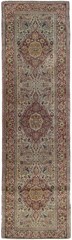 3×9 Antique Turkish Oushak Rug Fine Sivas Runner 73cm x 267cm Circa 1890