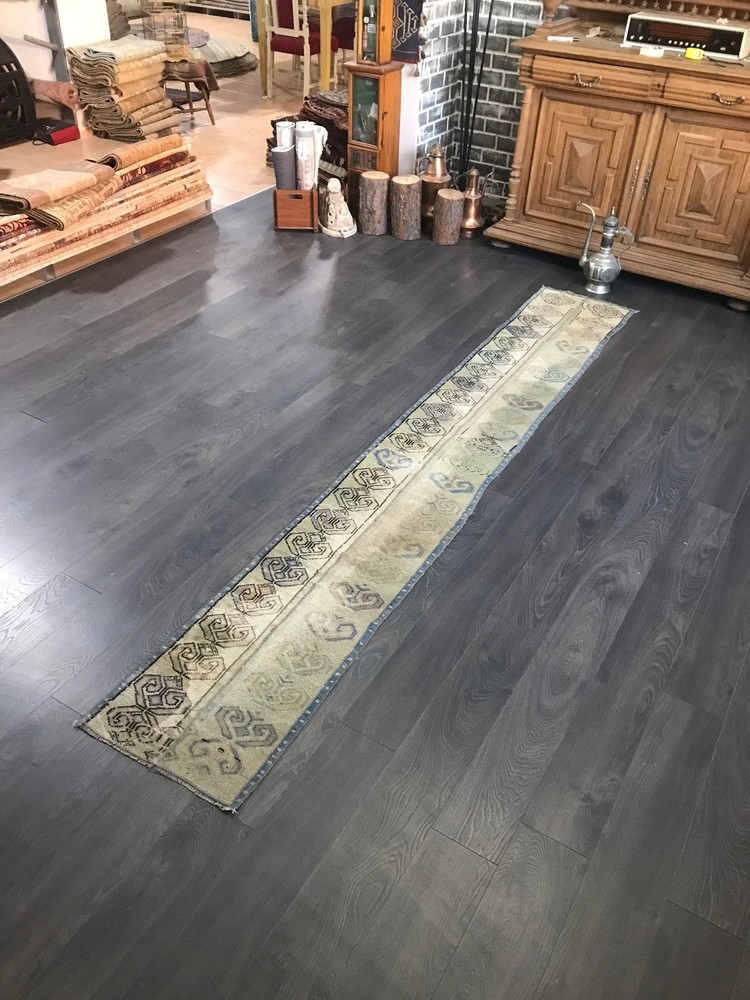 Hallway Runner Rug, Beige Runner Rug, Wool Runner Rug , Turkish Runner Rug , Vin