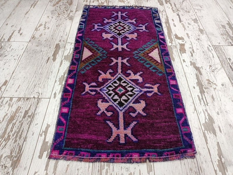 fireplace rug, purple oushak rug, vintage rug, small turkish rug, gothic rug, so gallery